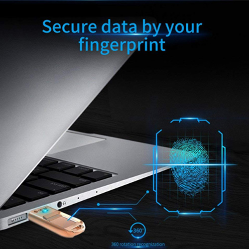 Devia 32GB Fingerprint Encrypted High-speed Pen Drive Compatible with Windows7/8/8.1/10(64bit)/Linux/Mac