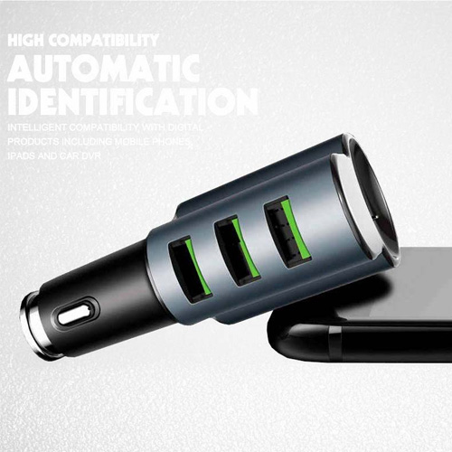  Ldnio CM21 Mono Bluetooth Headset with 3 USB Car Charger