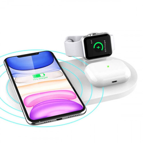 3 in 1 Wireless Charging Station for App...