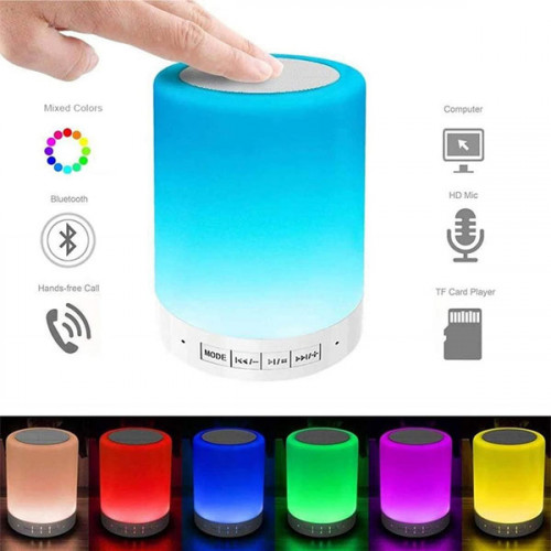 LED Touch Lamp Portable Bluetooth Speake...