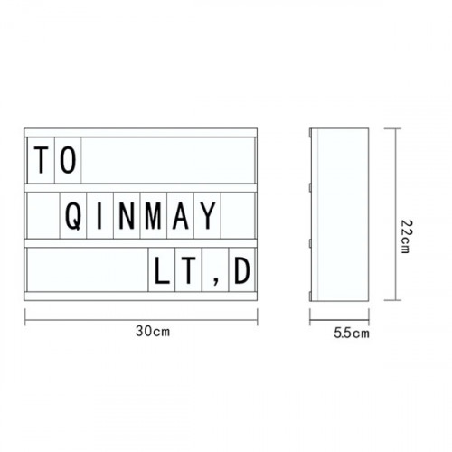 Lightbox Letters LED Combination Decoration Lamp Message Board