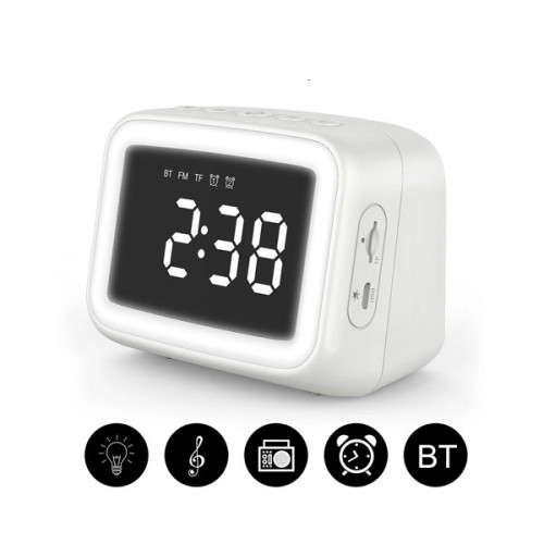 Mini Bluetooth Speaker with Alarm Clock ...