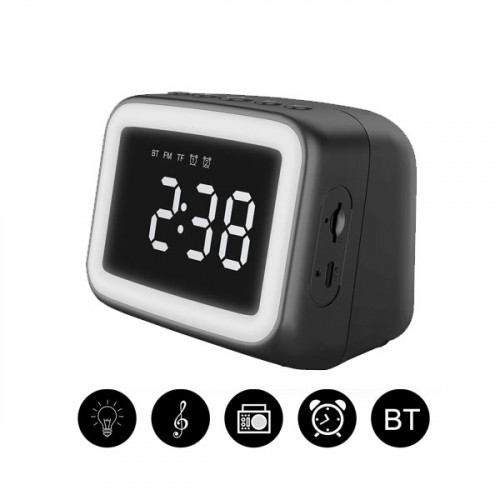 Mini Bluetooth Speaker with Alarm Clock ...