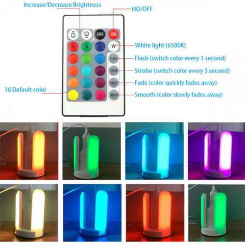 4 Leaves Fan Shaped Bluetooth Speaker with RGB Light