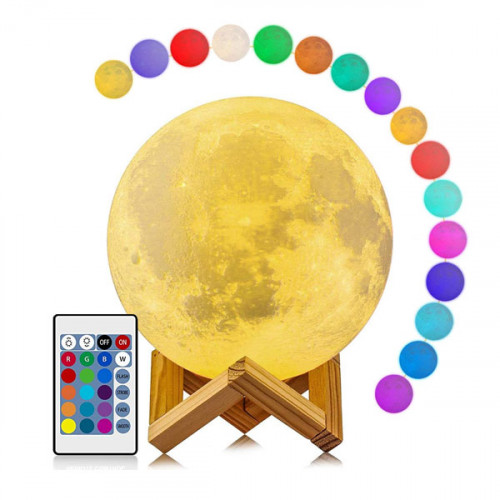 Moon Lamp 16 Colors RGB Led Moon Light w...