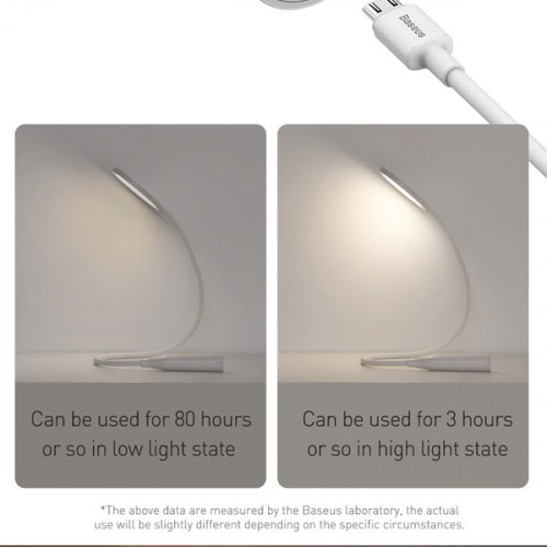 Baseus Foldable Dimmable Touch Universal Flexible Hose Desk Lamp