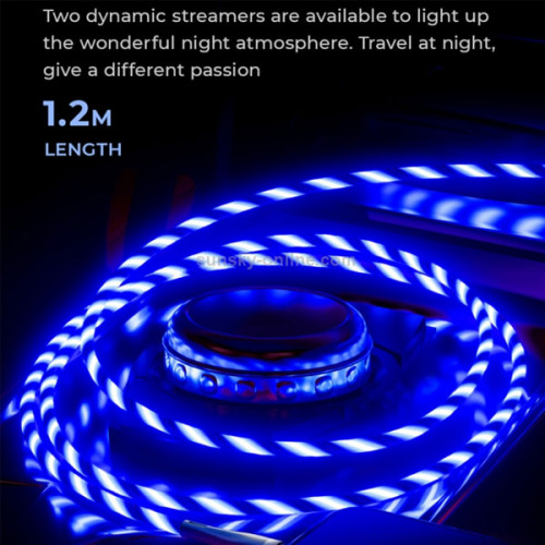 JOYROOM 2.4A 8 Pin Intelligent Light Control Streamer Charging Data Cable - 1.2 Meter