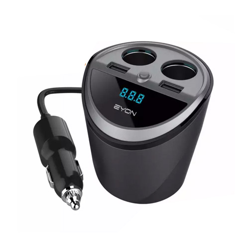 EYON 2 USB Car Charger 3.1A  with 2 Ligh...