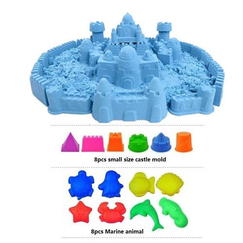 Kinetic Sand - 2 Kg / 16 Pcs Playset - B...