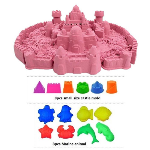 Kinetic Sand - 2 Kg / 16 Pcs Playset - P...