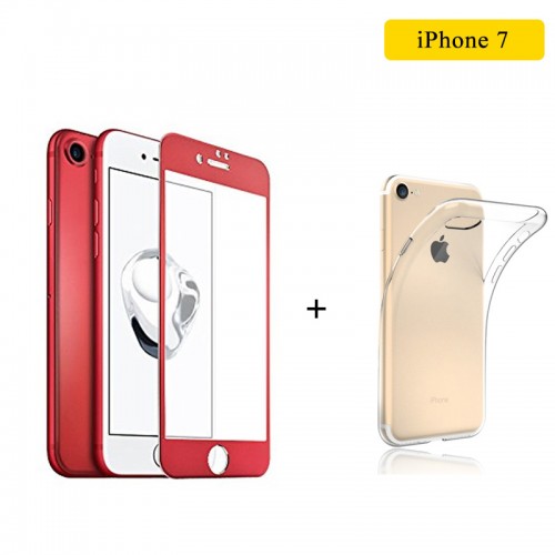 JOYROOM Red 3D Tempered Glass and TPU Ca...