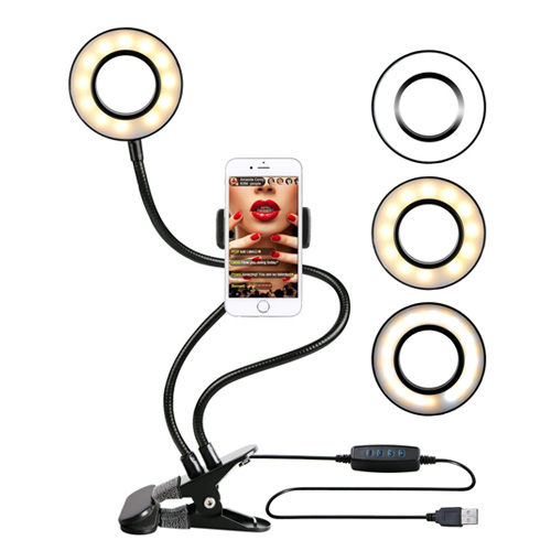 Mobile Holder Stand with Ring Light For ...