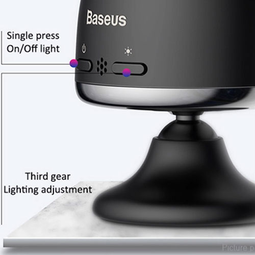 Baseus LED Disco DJ Light  (Light Changes with Music ) - Black