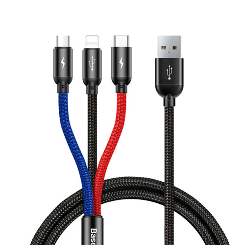 Baseus 3 in 1 3.5A Type-C ,  Micro USB &...