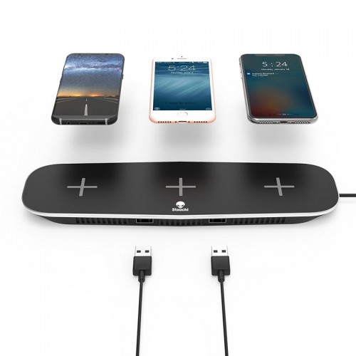 3 in 1 Qi WIreless Charging Pad For iPho...