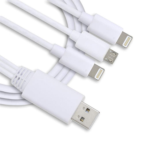 ELEKER 3 in 1 Cable For IOS & Micro USB Devices