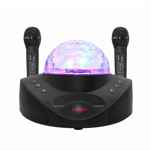 Disco Light Bluetooth Speaker with 2 MIC