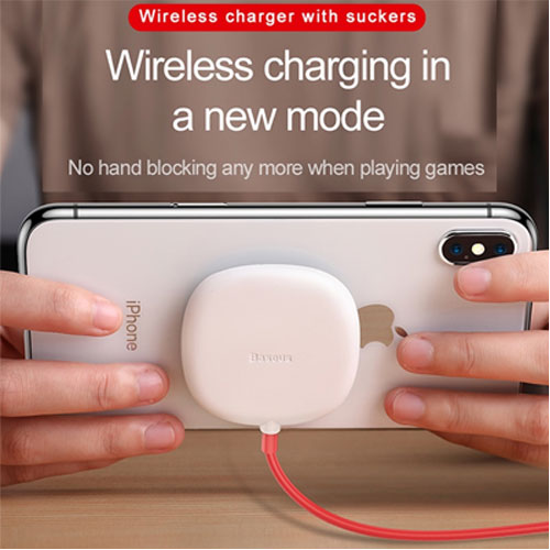 Baseus Spider Suction Cup Wireless Charger - White