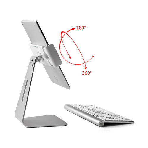 360° Rotatable Aluminum Alloy Desktop Tablet  PC Stand For All Types Of Tablets & Mobiles