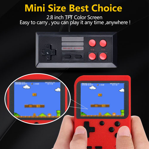  Portable Handheld 168 in 1 Retro Game Console - Black