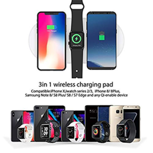 Airpower 3 in 1 Wireless Charger For iPhone , Apple Watch and Airpods 