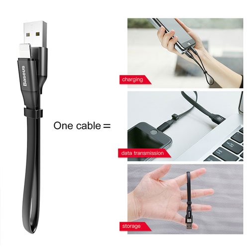 Baseus 2A Quick Charge Short Lightning Cable 23cm