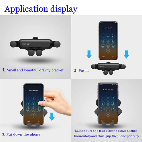 Car Bracket Five-Point Gravity Mobile Air Vent Mount Mobile Holder