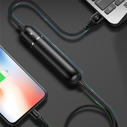 MCDODO Fast Charging 2400 mAh Power Bank with Cable