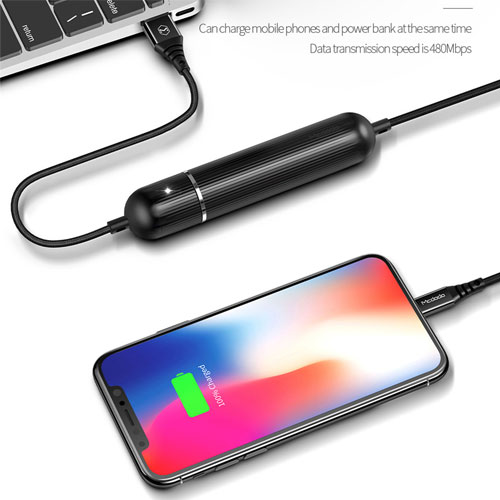 MCDODO Fast Charging 2400 mAh Power Bank with Cable