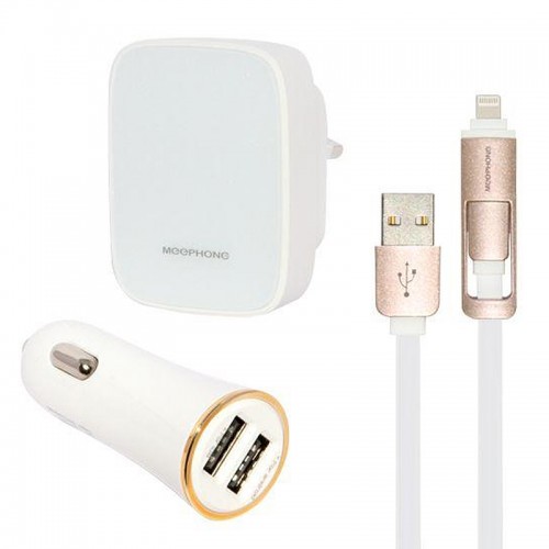 MEEPHONG 4 in 1 Charger , 2 in 1 Cable &...