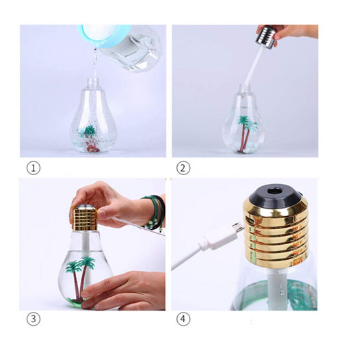 Mini Creative USB Bulb Humidifier 