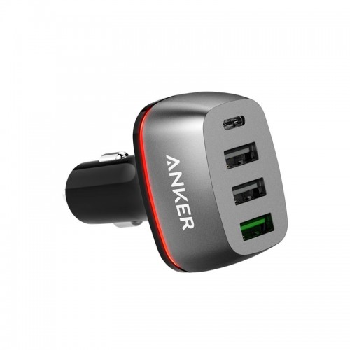 Anker PowerDrive+ 4 with Quick Charge 3.0,4-Port USB Car Charger with USB-C