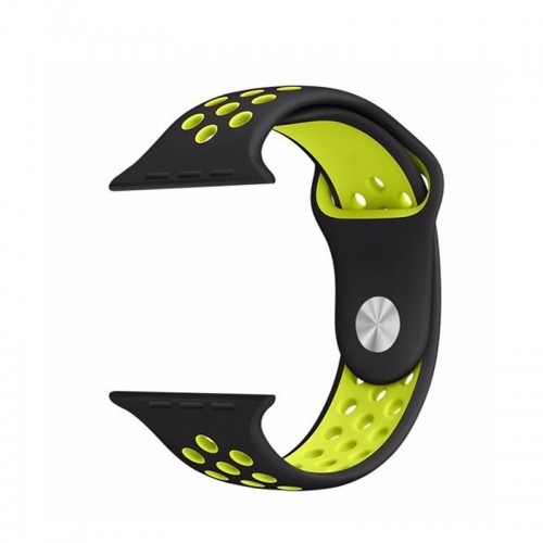 Limited Edition Nike+ Silicon Sports Band For Apple Watch 44MM / 42MM - Black/Green