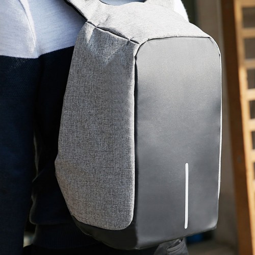 Anti-Theft Backpack with USB Charging Port For Laptops Bag UpTo 15.6” - Gray