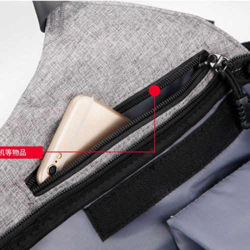 Anti-Theft Backpack with USB Charging Port For Laptops Bag UpTo 15.6” - Gray