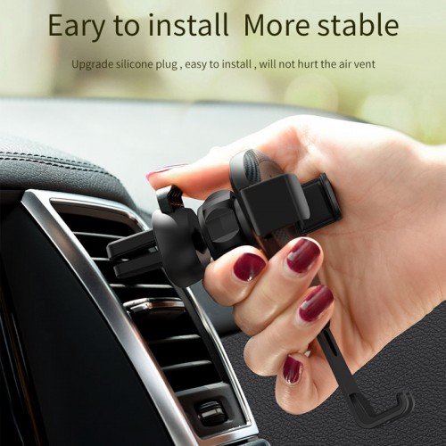 HOCO CA29 Air Vent Gravity Car Phone Holder For All Smart Phones - Black