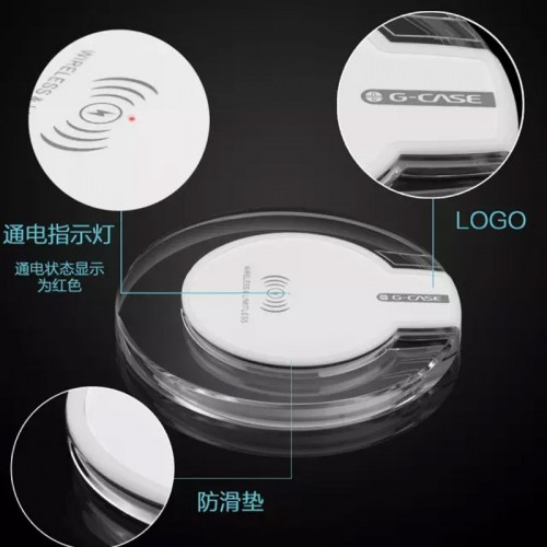 G-Case Qi wireless Charger For iPhone X , S8 , S8 Plus , Note 8