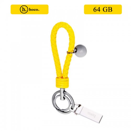 HOCO Portable Slim U1 Keychain USB Flash Drive 64 GB - Yellow