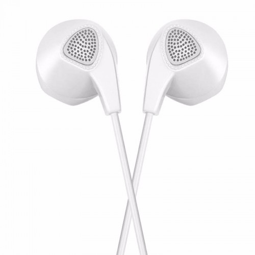 HOCO M2 Wired Earphones with MIC for Smart Phones & Tablets - White