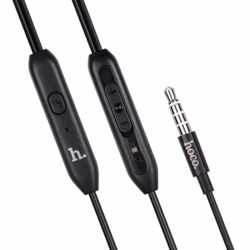 HOCO M2 Wired Earphones with MIC for Smart Phones & Tablets - Black