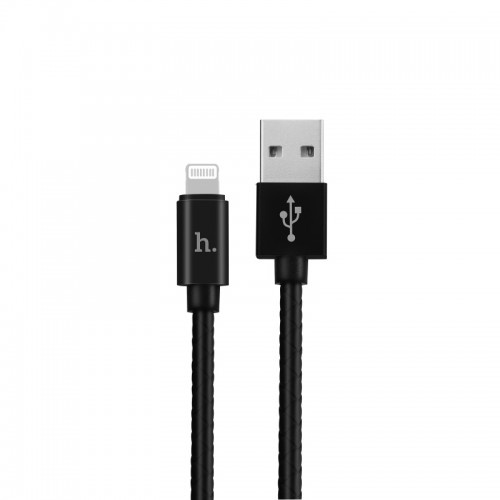 HOCO Stylish Pandora 50CM Lightning Cable For IOS Devices - Black