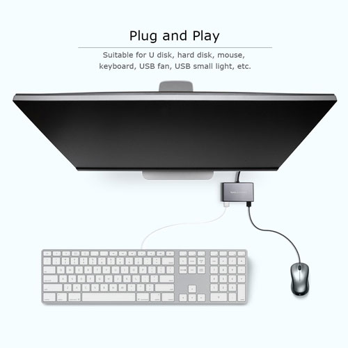 HOCO HB3 OTG Type-C to 4 USB 2.0 Ports Hub Splitter Adapter