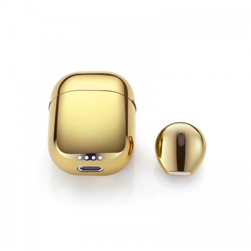 Mini IP8 Earphones with Charge Box For All Smart Phones - Gold