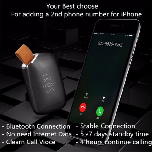 IKOS K1S Bluetooth 4.0 Dual SIM Card Adapter For IOS Devices