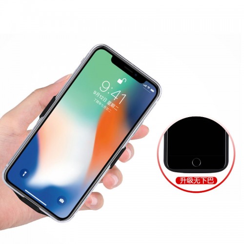 JLW 5000 mAh Slim Rechargeable Battery Case For Apple iPhone X - Black