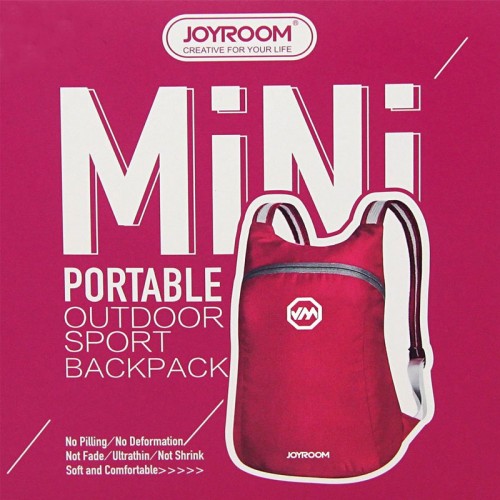 JOYROOM CY125 Ultra Lightweight Foldable Waterproof and Durable Backpack - Red