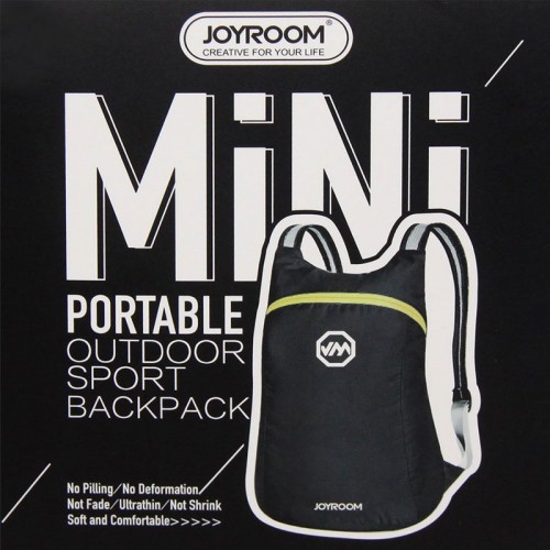 JOYROOM CY125 Ultra Lightweight Foldable Waterproof and Durable Backpack - Black