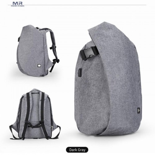 Mark Ryden Men 15.9 Inch Laptop Backpacks For Teenager Travel Anti-theft Waterproof Backpack - Dark Gray