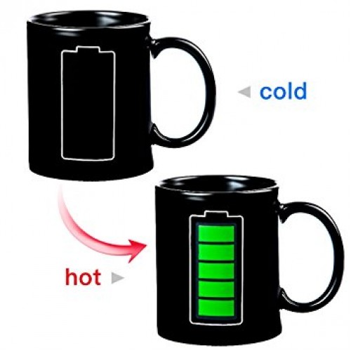 Magical Tech Battery Color Changing Heat Sensitive Mug