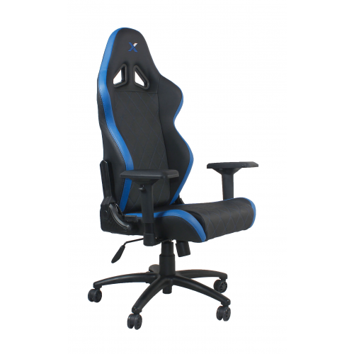 RapidX Ferrino Series Gaming Chair - Blue on Black